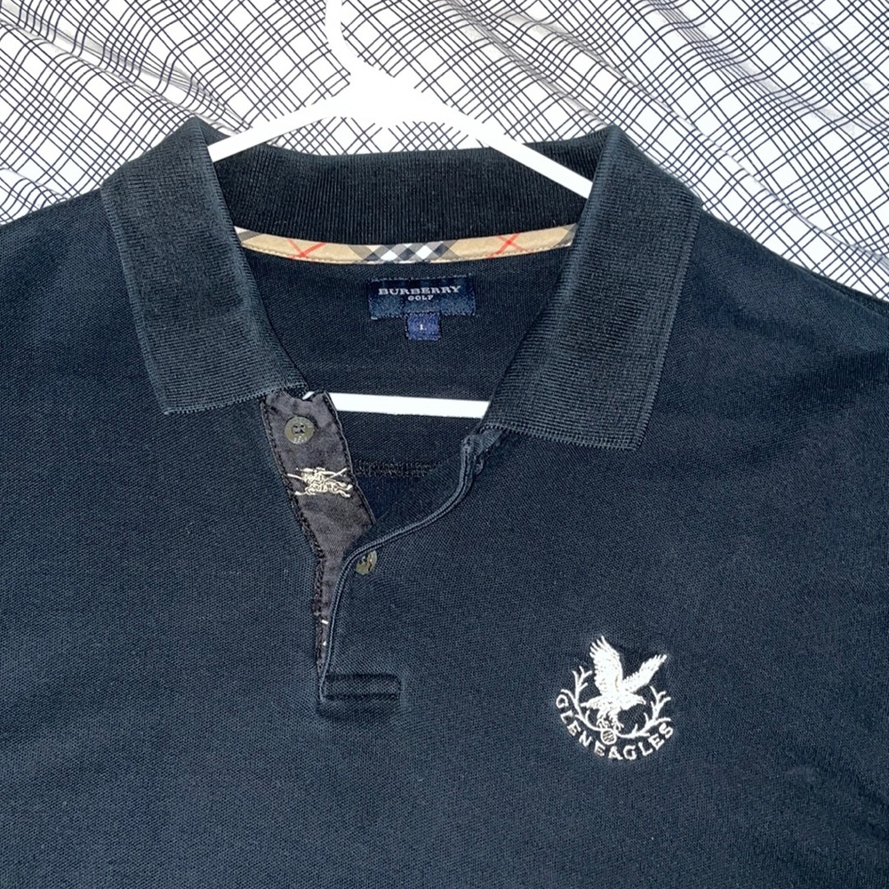 Used. Burberry golf polo size L some fade still in good condition though